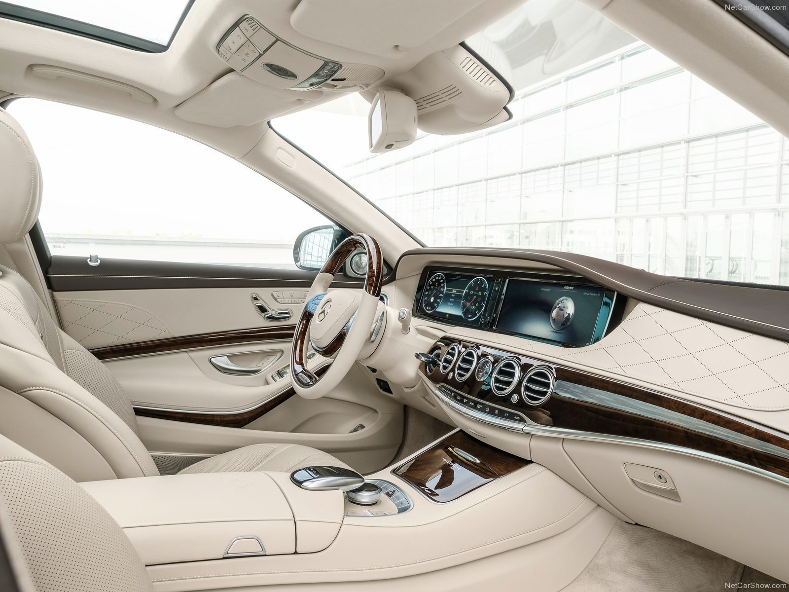 Cars 2015 mercedes benz s class maybach luxury super Desk Mat Stitched