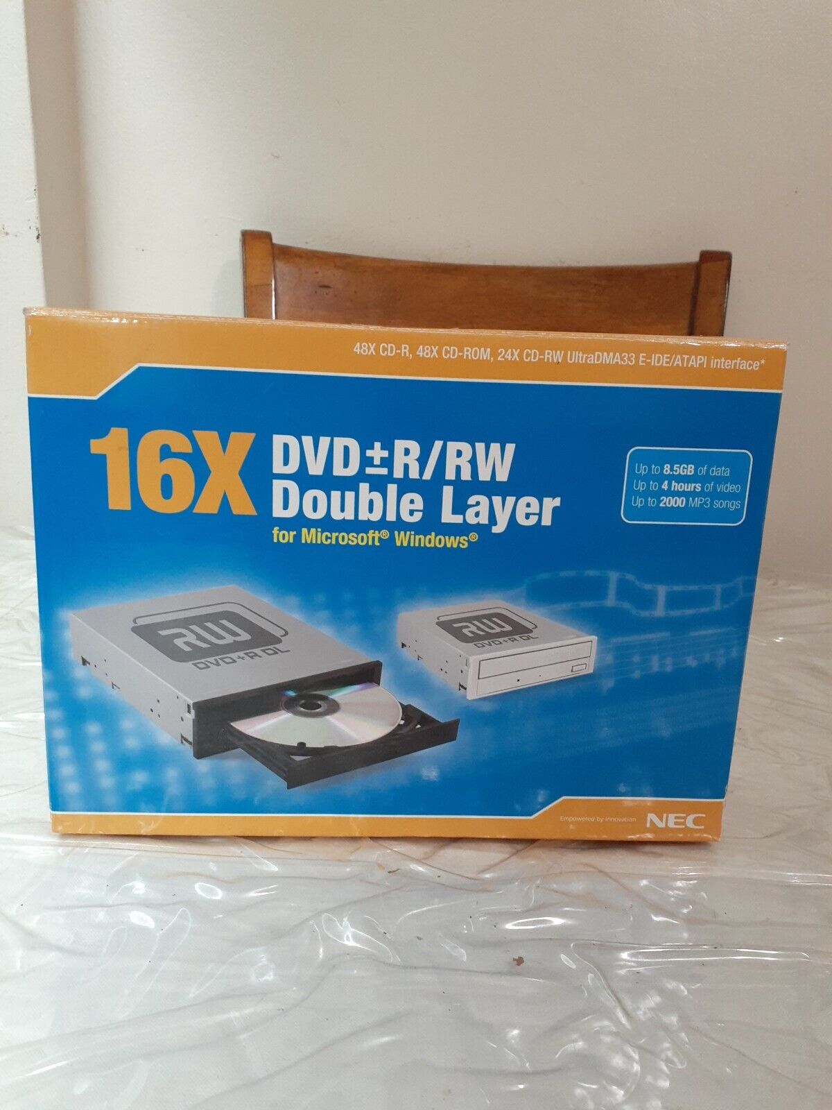 Vintage NEC 16X DVD +-R/RW Double Layer for Windows NIB