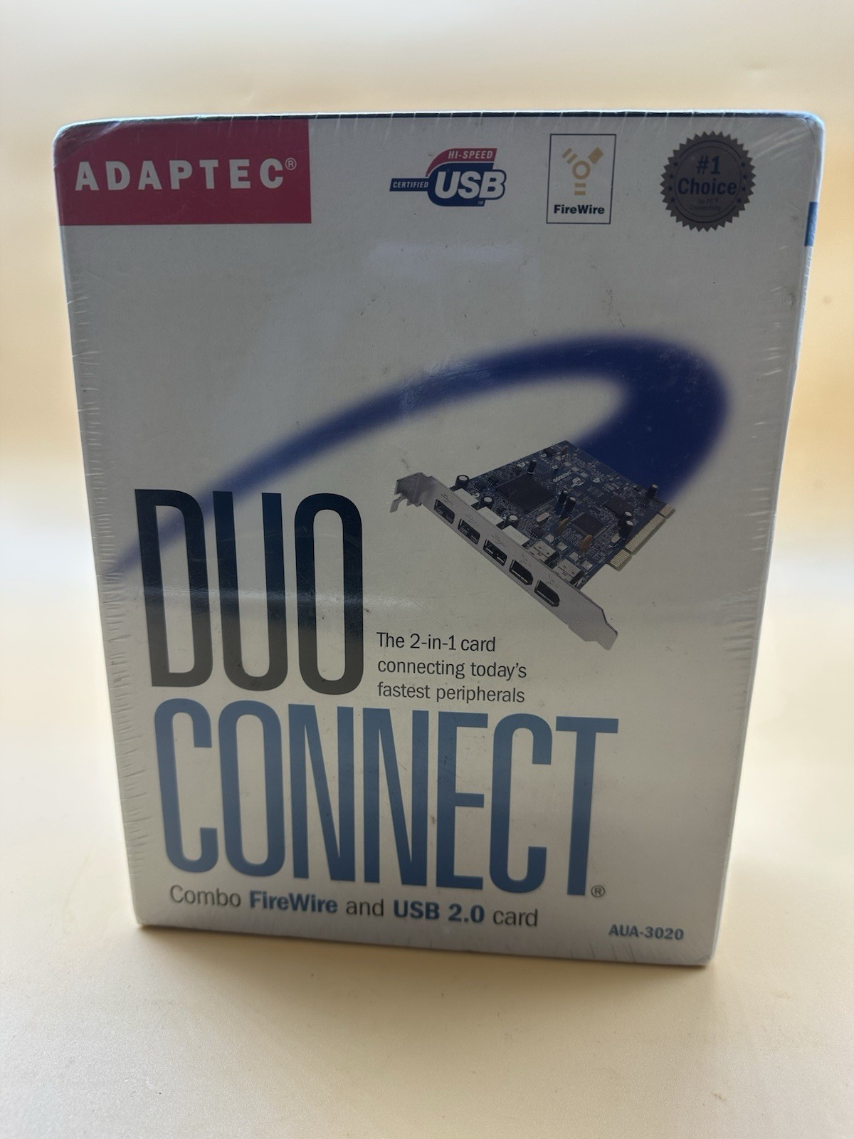 Vtg Adaptec Duo Connect FireWire and USB 2.0 Card for Windows XP AUA-3020 Rev B