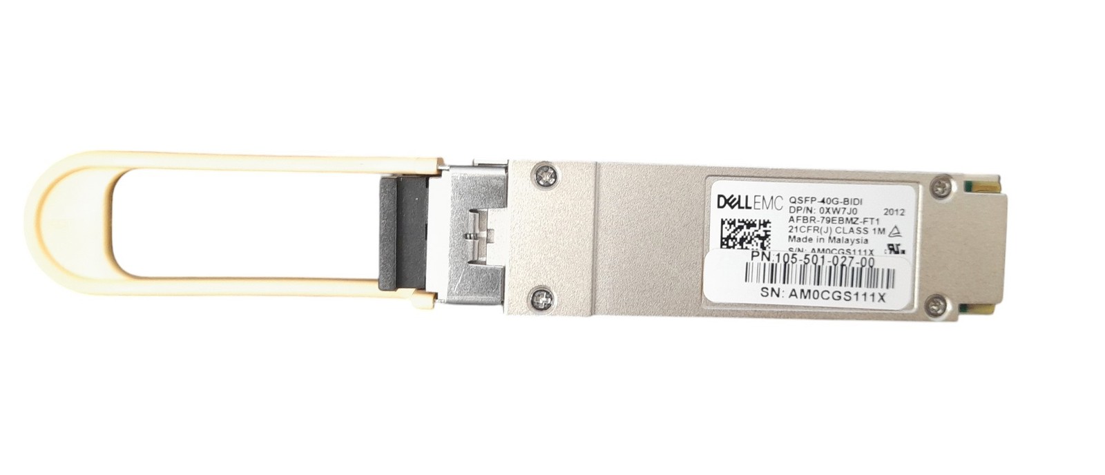 Optical transceiver Dell 40GbE QSFP+ LC-LC 850nm MM 150m XW7J0
