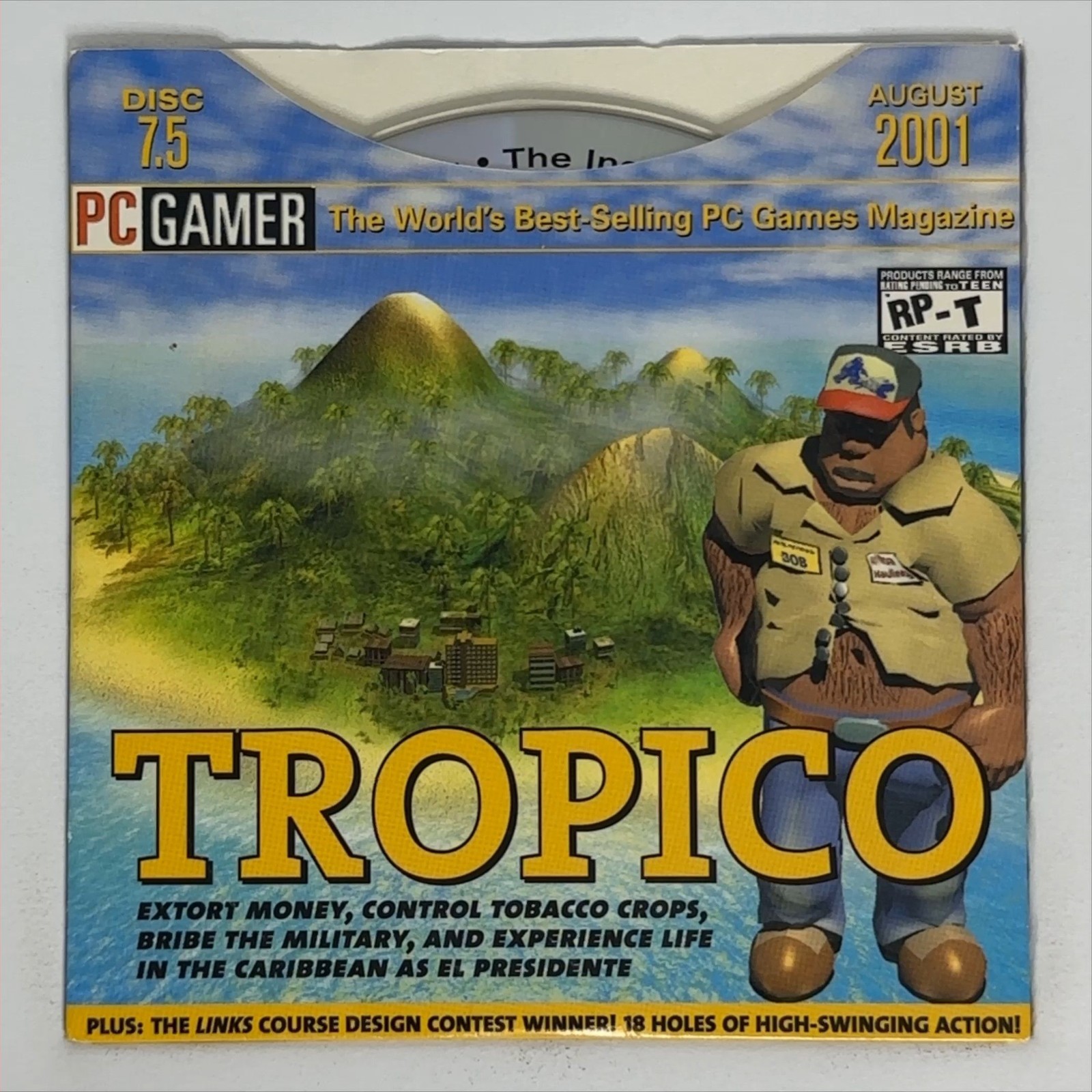 PC Gamer Demo Disc 7.5 August 2001 CD-ROM Vintage PC Gaming Software