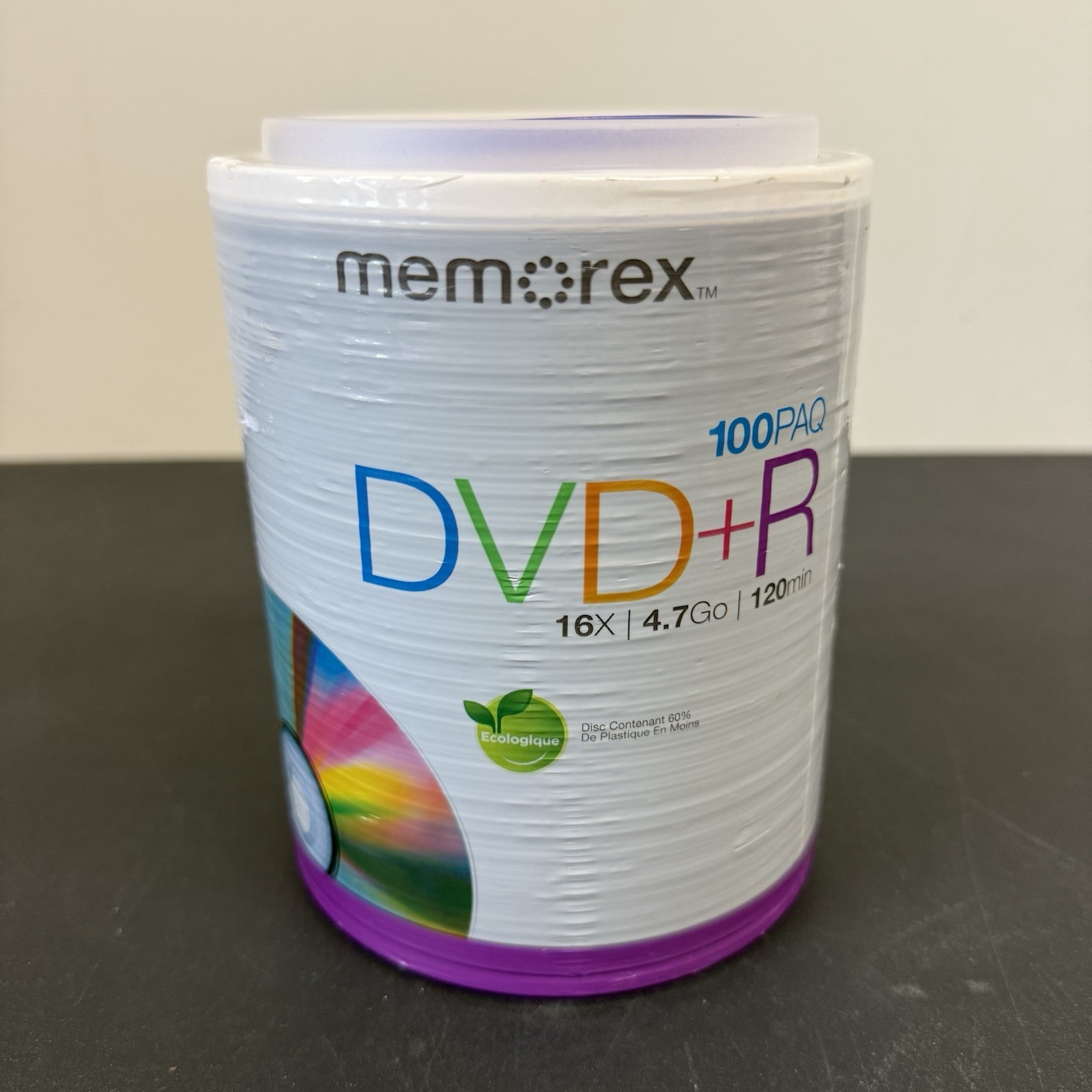 Memorex DVD+R 16X 4.7 GB 120 min 100-Pack Spindle Brand New Sealed