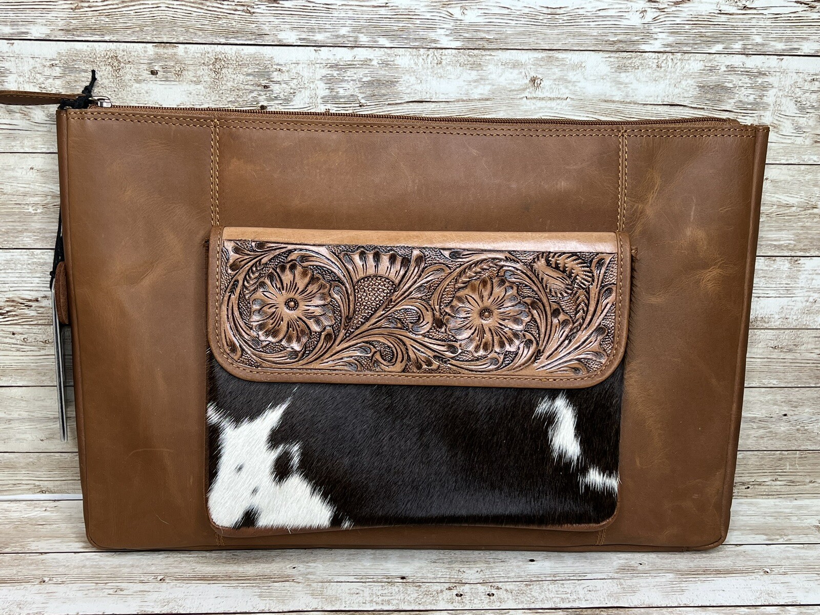 MYRA ~ HAIR ~ ON ~ HIDE ~ LEATHER ~ LAPTOP ~ SLEEVE