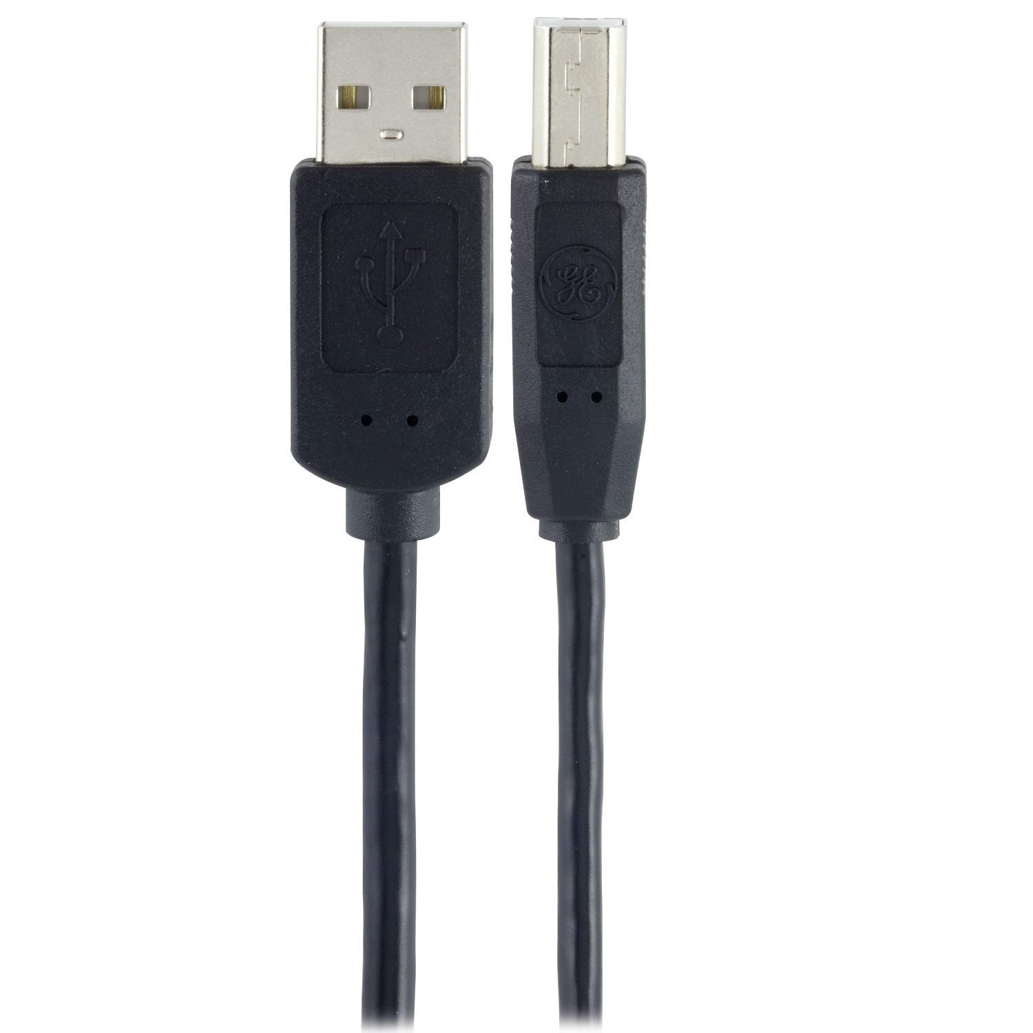 GE Home Electrical USB 2.0 Printer Cable, A Male to B Male Cord, for Printers, S