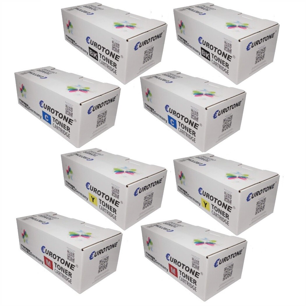 8X Eurotone ECO Toner For OKI C-9400-CCS C-9200-CCS C-9200-DN C-9200-N