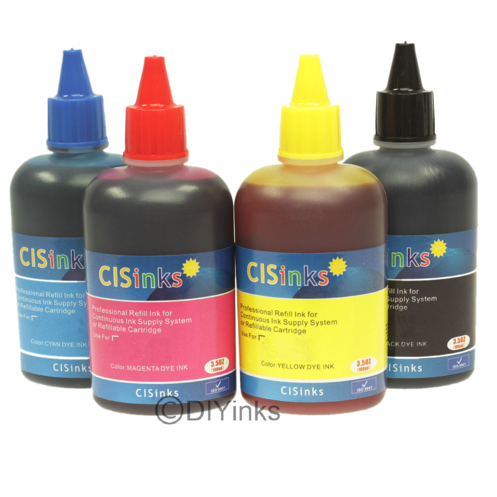 4 Pack NON-OEM Refill INK Bottles For HP 6000 6500 7000 HP 920 920XL CISS CIS