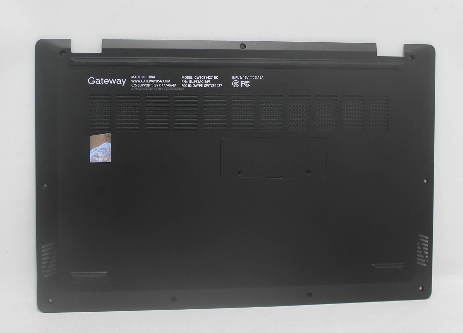GWTC51427-BK-BASE-B Gateway Bottom Base Cover Gwtc51427-Bk Grade B