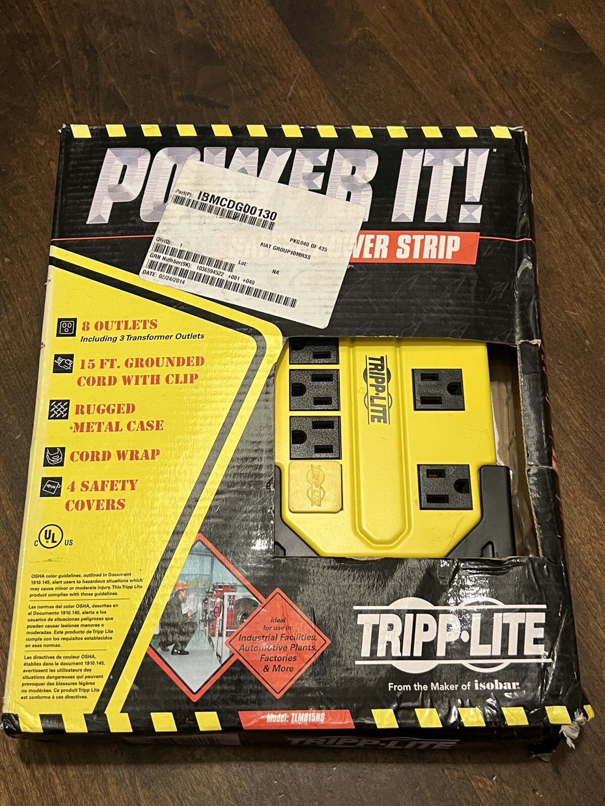 Tripp Lite TLM815NSM Tripp Lite 8 Outlets Safety Power Strip