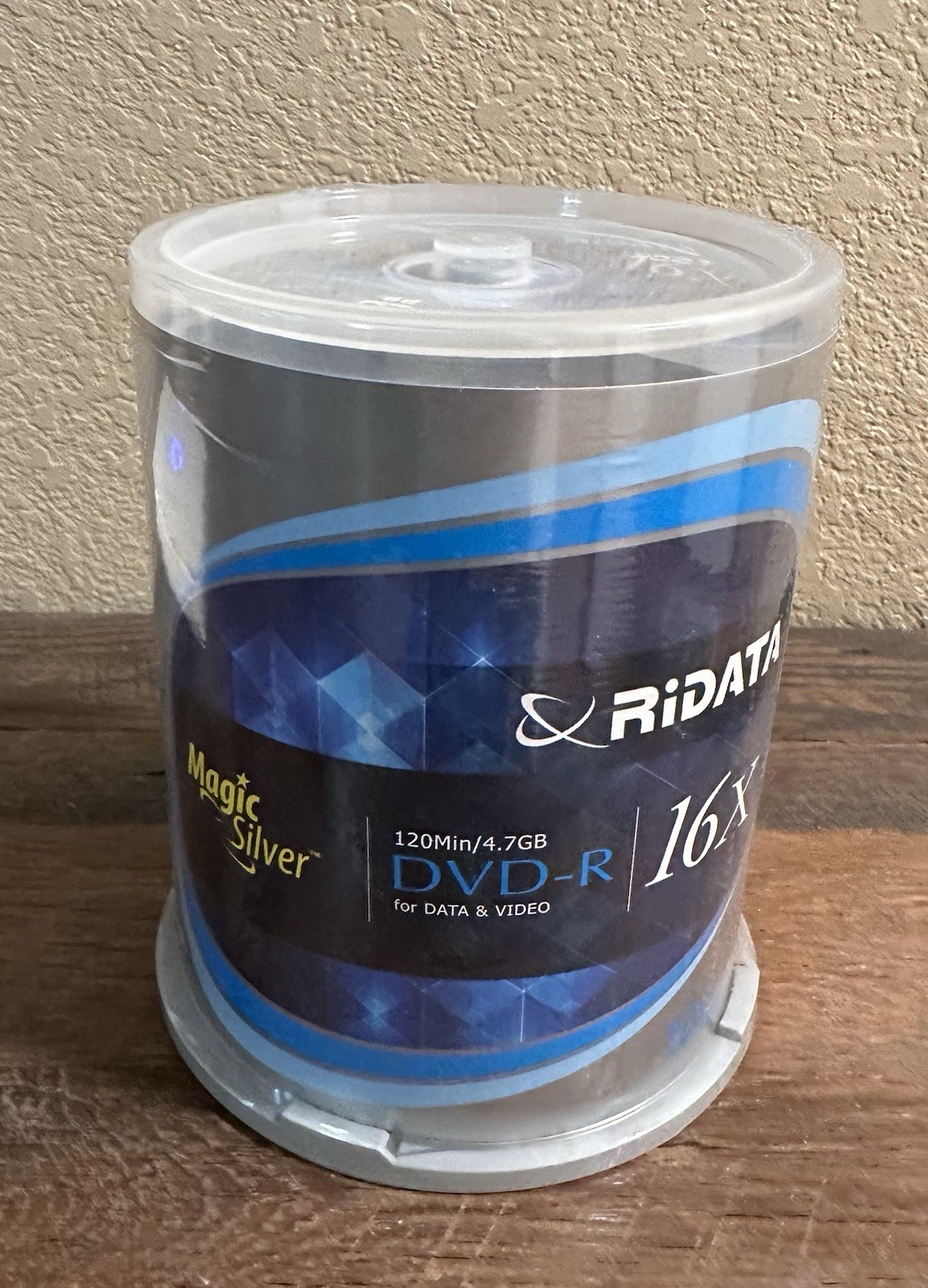 Ridata 16x Magic Silver DVD-R 120 Min 100-Pack Spindle