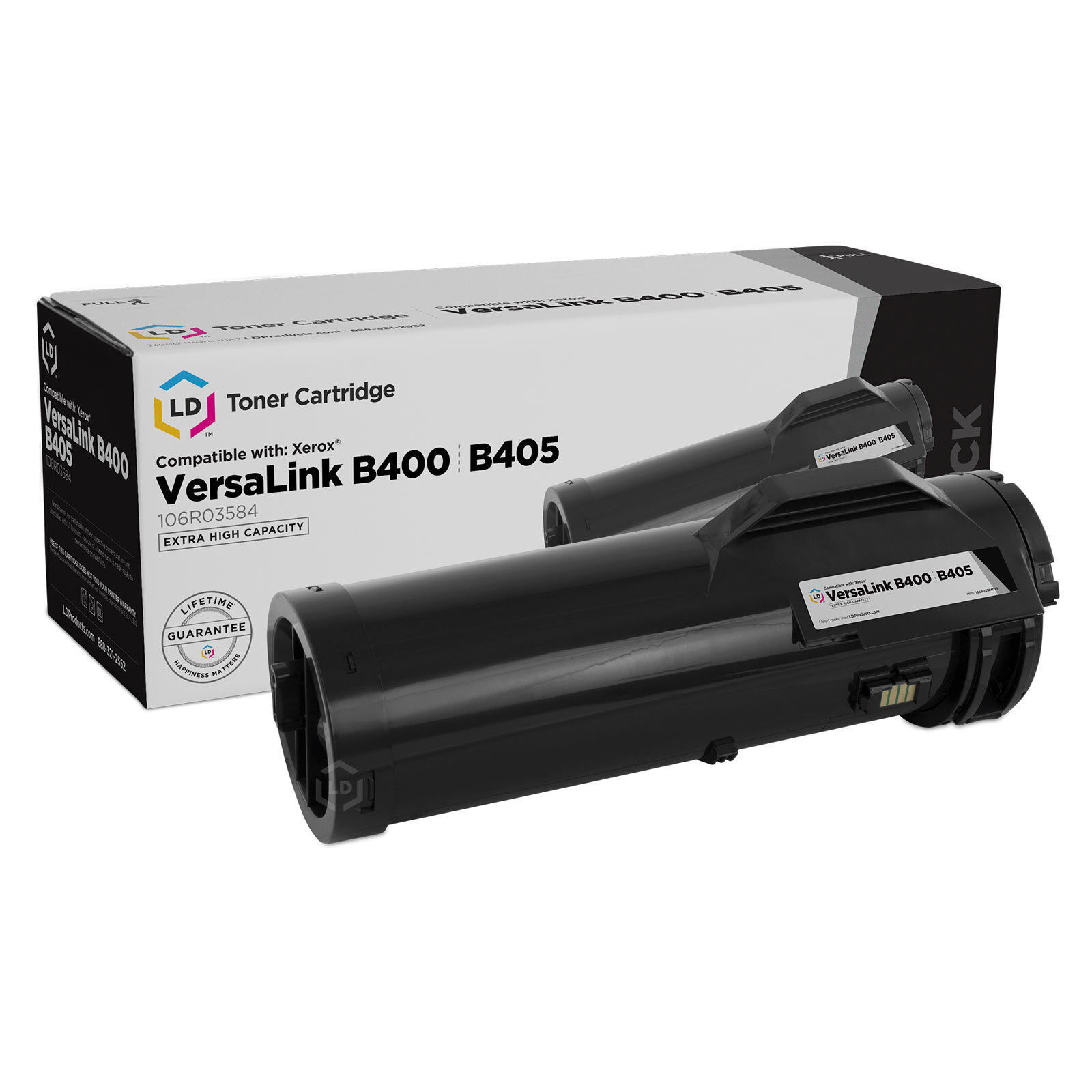 LD Compatible Xerox 106R03584 Extra HY Black Toner for VersaLink B400/B405