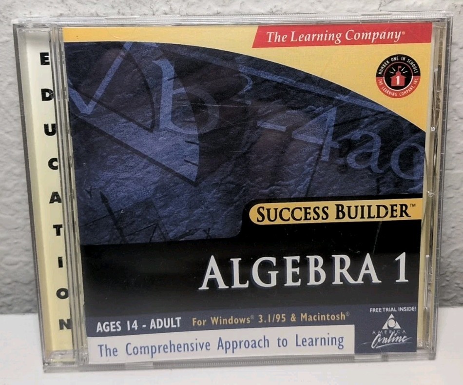 Vintage Algebra 1 Success Builder PC CD-ROM - Ages 14-Adult B300