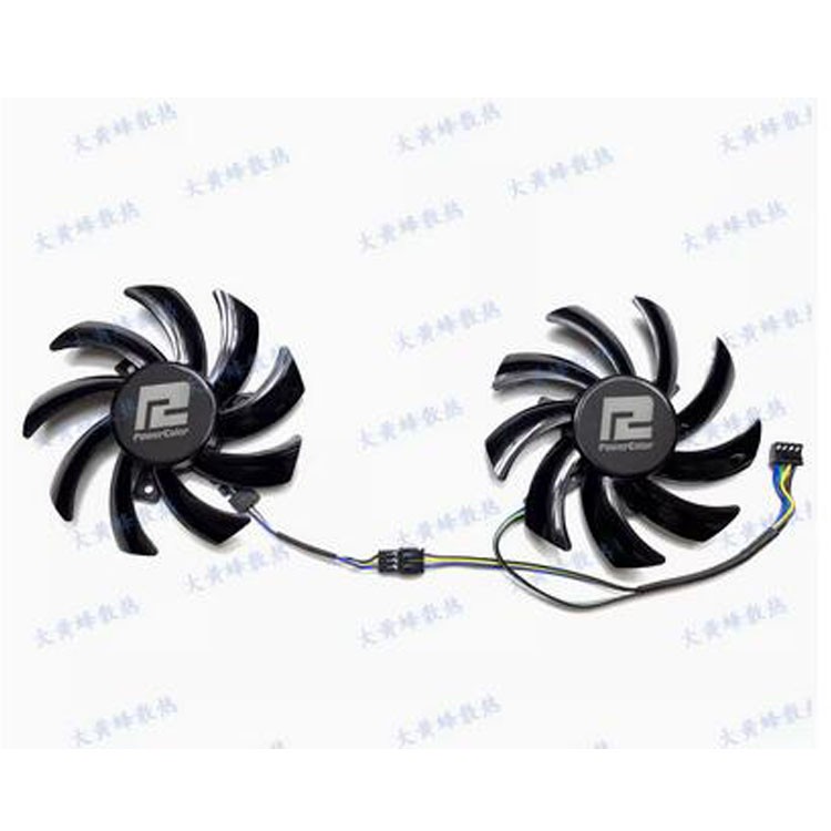 New For PowerColor RX5500XT 5600XT 5700 Graphics Card Fan T129215BU/FDC10H12D9-C