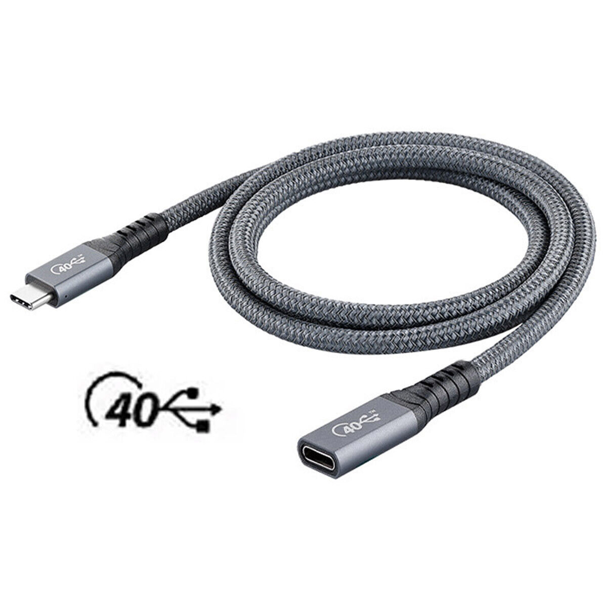 Cablecc USB4 Extension Cable Compatible with Thunderbolt3/4 8K@60Hz USB4.0