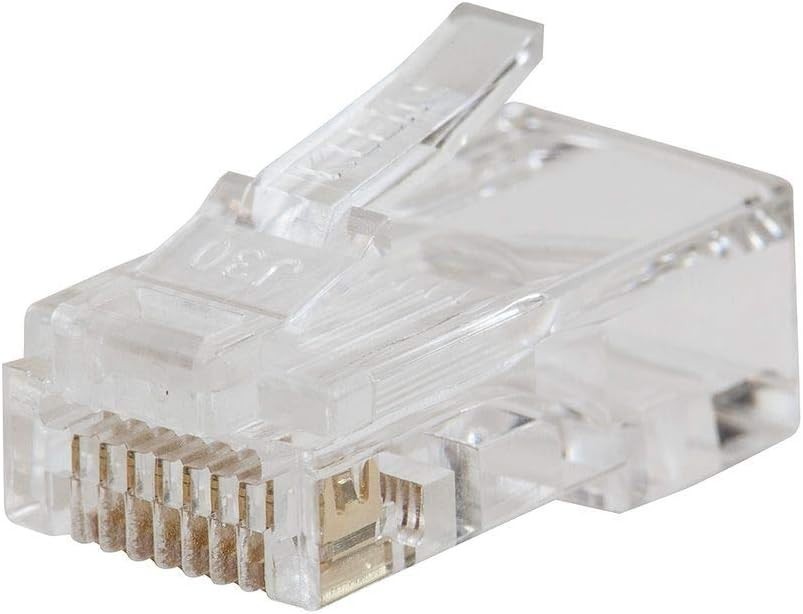 VDV826-763 Pass-Thru Modular Data Plug, RJ45 CAT6, Gold Plated, Pass Through Con
