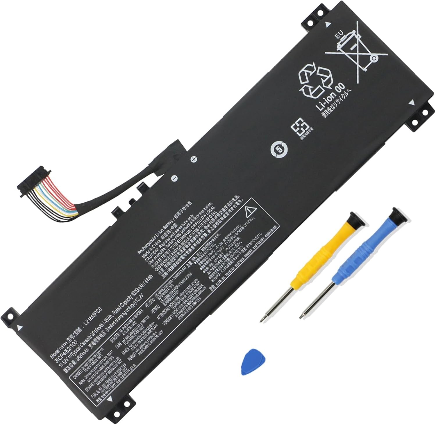 45Wh L21C3PC0 Laptop Battery for Lenovo IdeaPad Gaming 3 15ARH7 15IAH7 L21D3PC0
