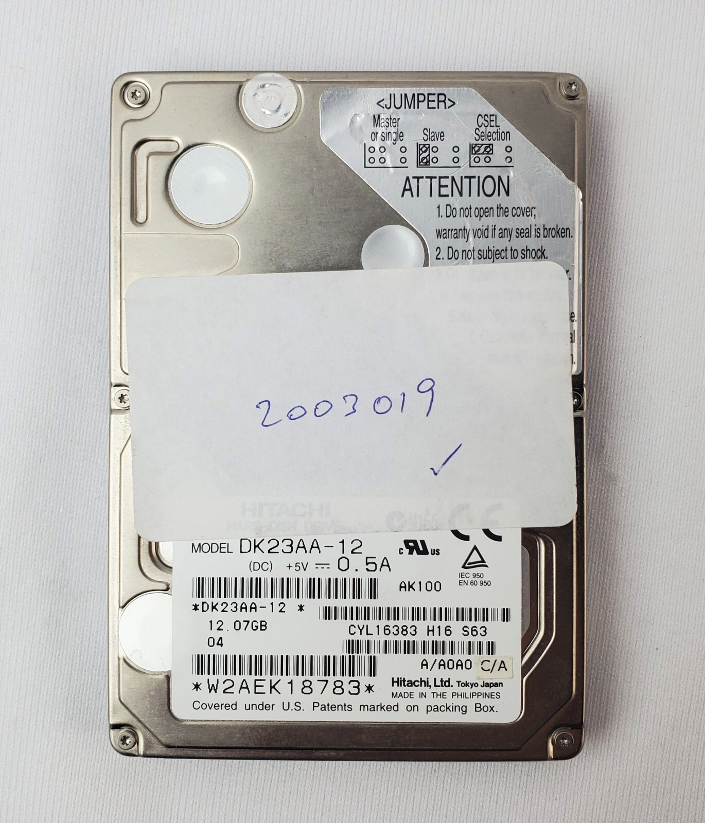 Hitachi DK23AA-12 Hard Drive