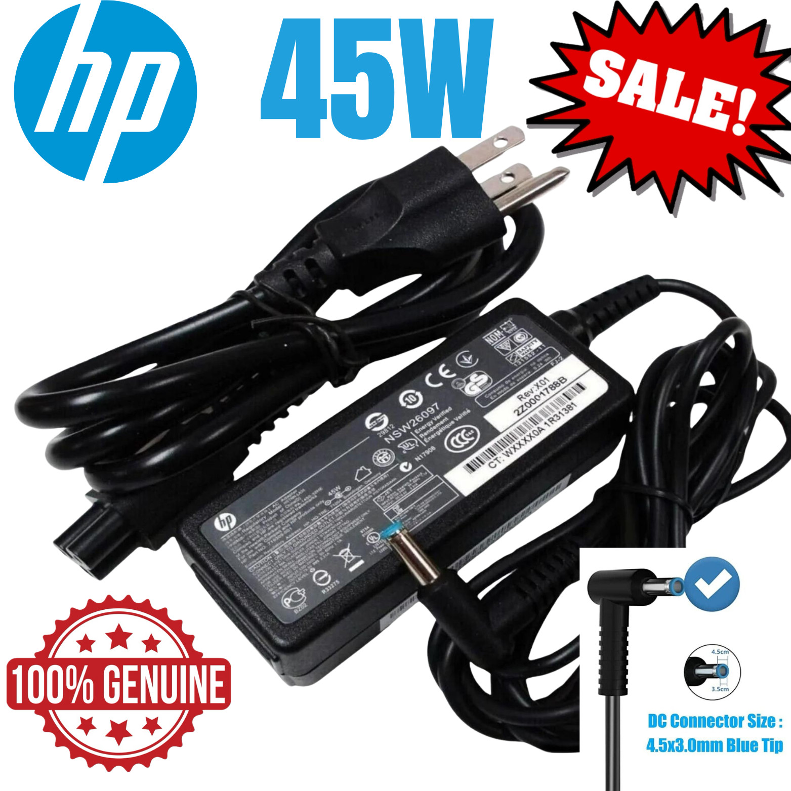OEM Original 45W HP AC Adapter Charger for EliteBook 745 G3 G4 G5 G6 Notebook PC