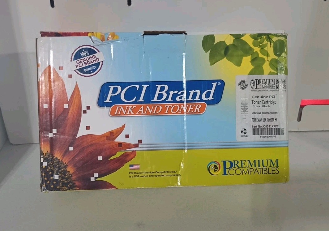 PCI BRAND BLACK Toner Cartridge Q6511XRPC PCI REMAN 11X Q6511XRPC 