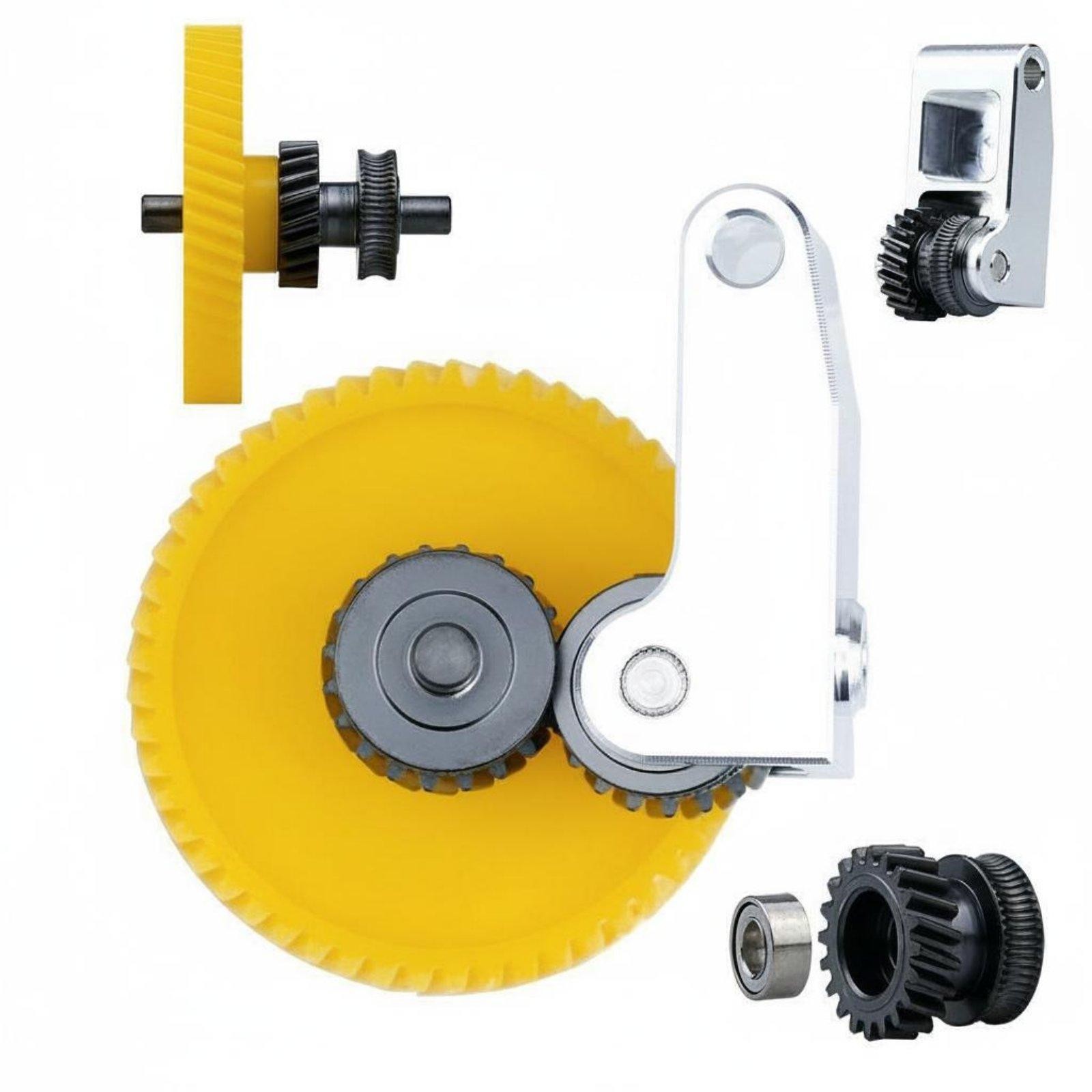Helical Gear Filament Feeder Kit Wear Resistant Printer Filament Feeder Upgrade