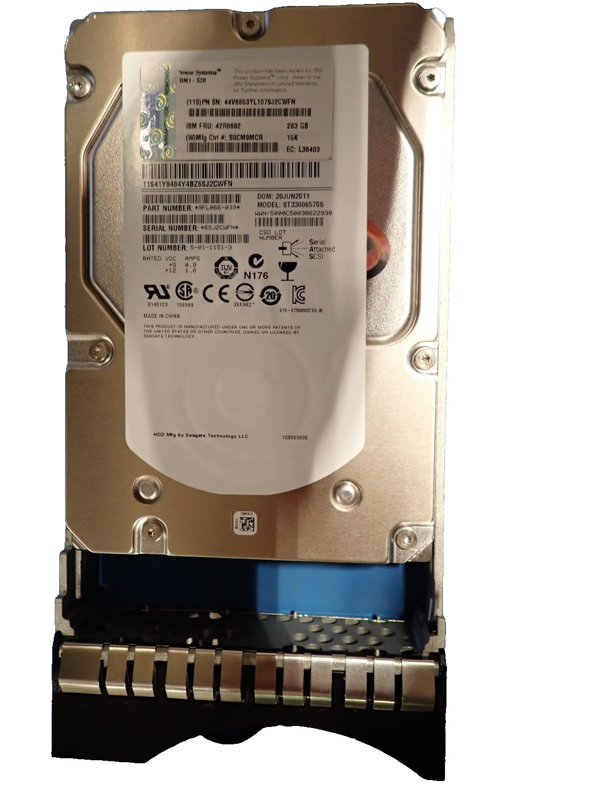 IBM 42R6691 139GB 15K SAS 3.5" 9FL066-039- ST3300657SS Internal Hard Disk Drive