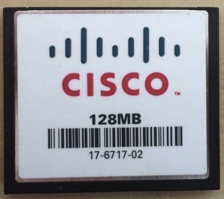 Cisco 128MB Compact Flash Memory MEM-CF-128MB Genuine 1800 2800 1-YEAR WARRANTY
