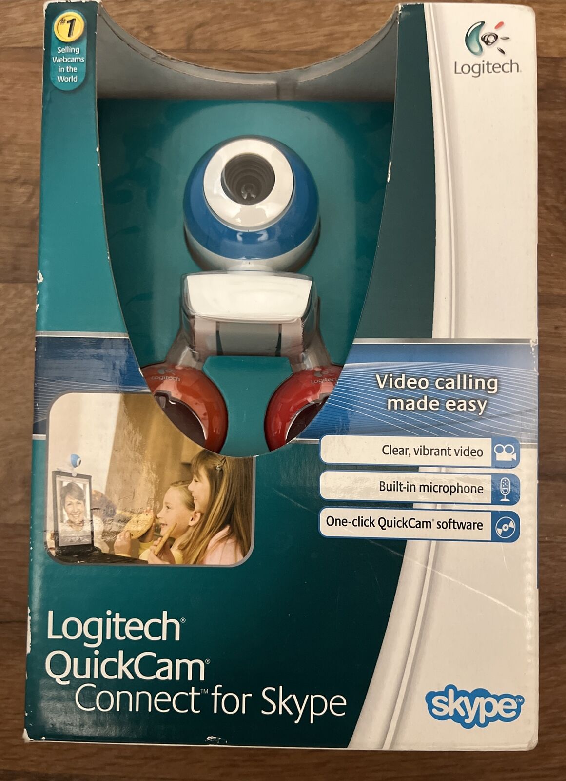 Webcam - Logitech Quickcam Connect For Video Calling Camera - Blue White