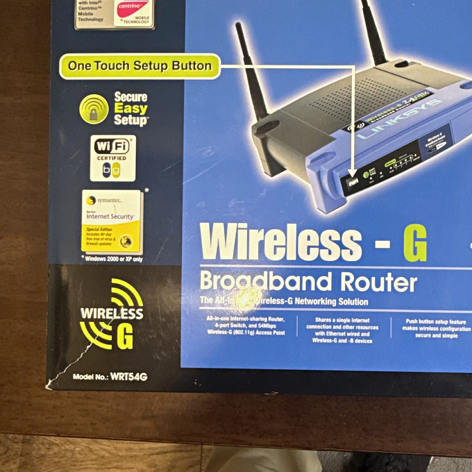 Linksys WRT54G Wireless-G 2.4GHz Broadband Router Open Box Unused