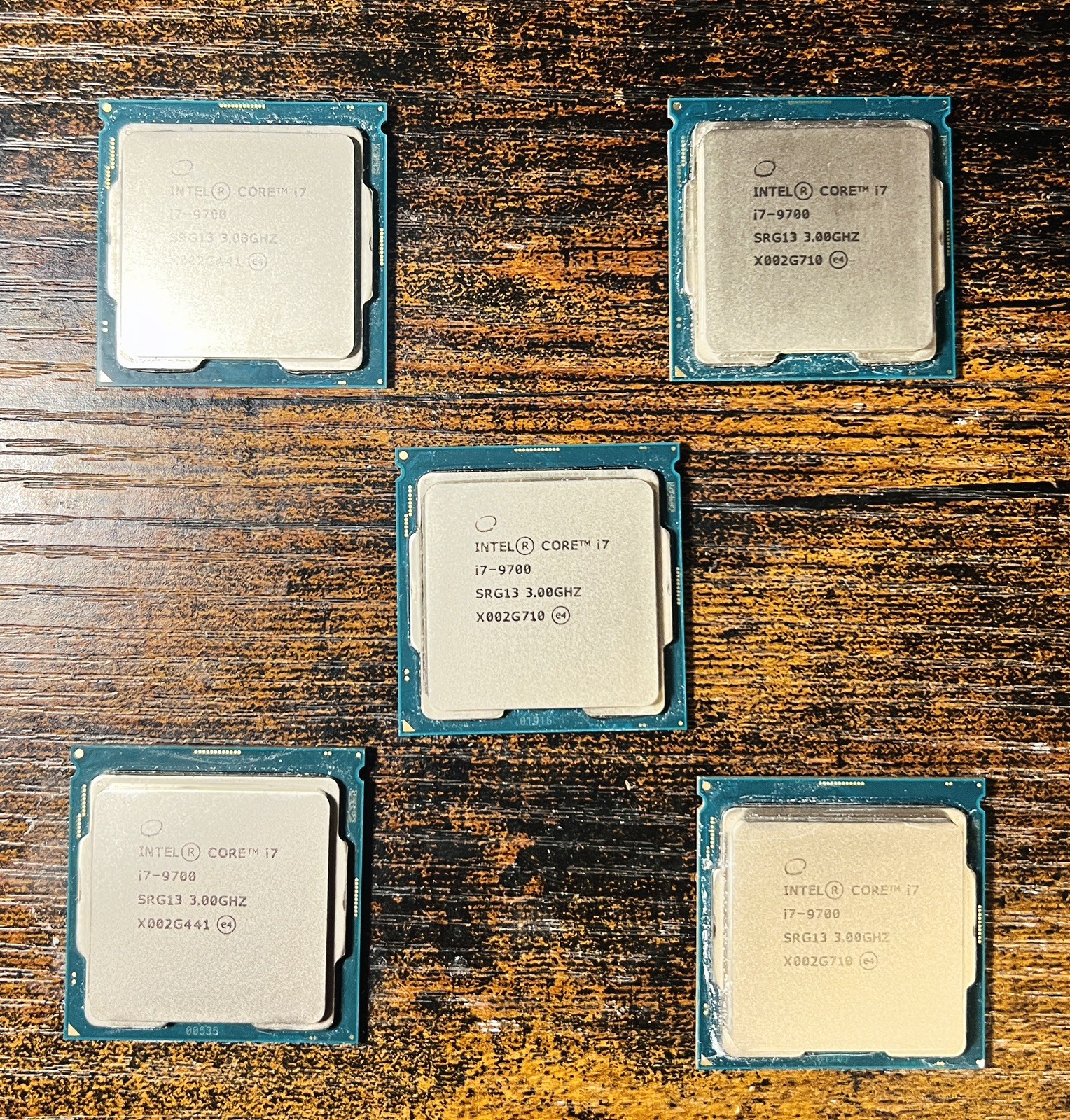 Lot of 5 Intel Core i7-9700 SRG13 3.00GHz 8-Core LGA1151 CPU Processors-Tested⁠