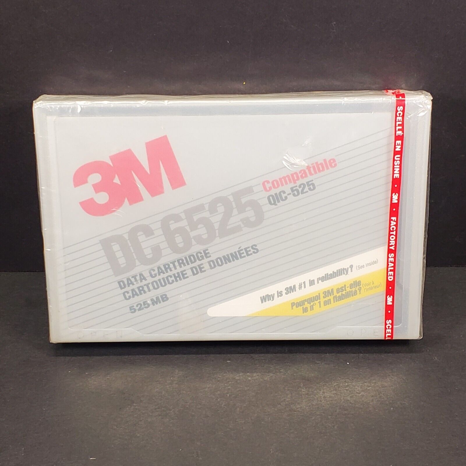 3M DC 6525 525mb Data Cartridge QIC-525 Compatible - Sealed NOS.