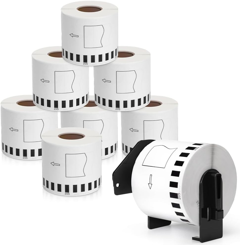 12 Rolls Replace Brother Continuous Label DK-2205 (2.4" X 100') Compatible wi...