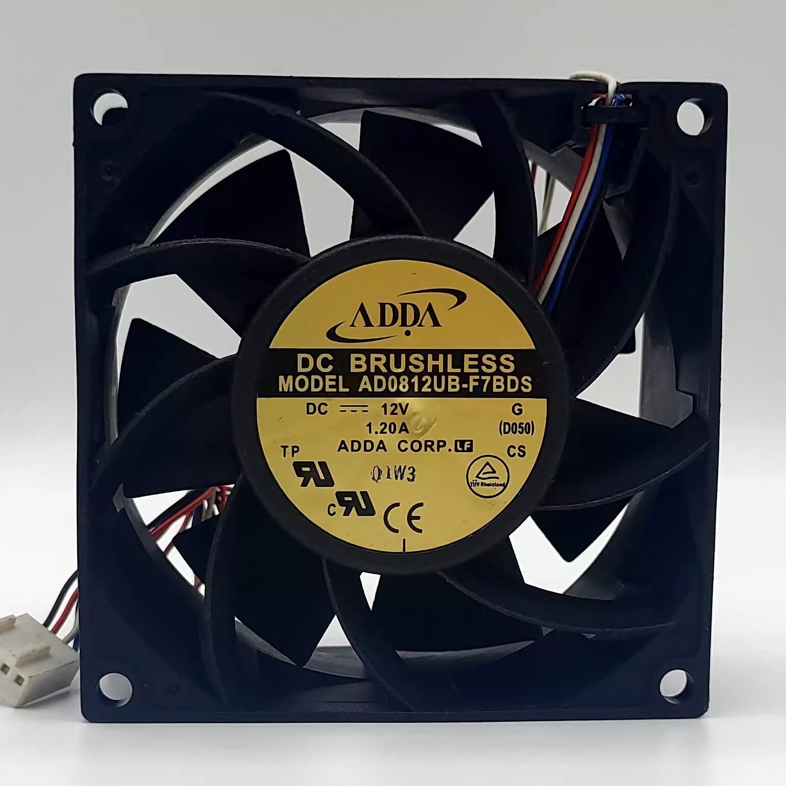 ADDA AD0812UB-F7BDS DC12V 1.20A 8038 4-Wire High Airflow Cooling Fan