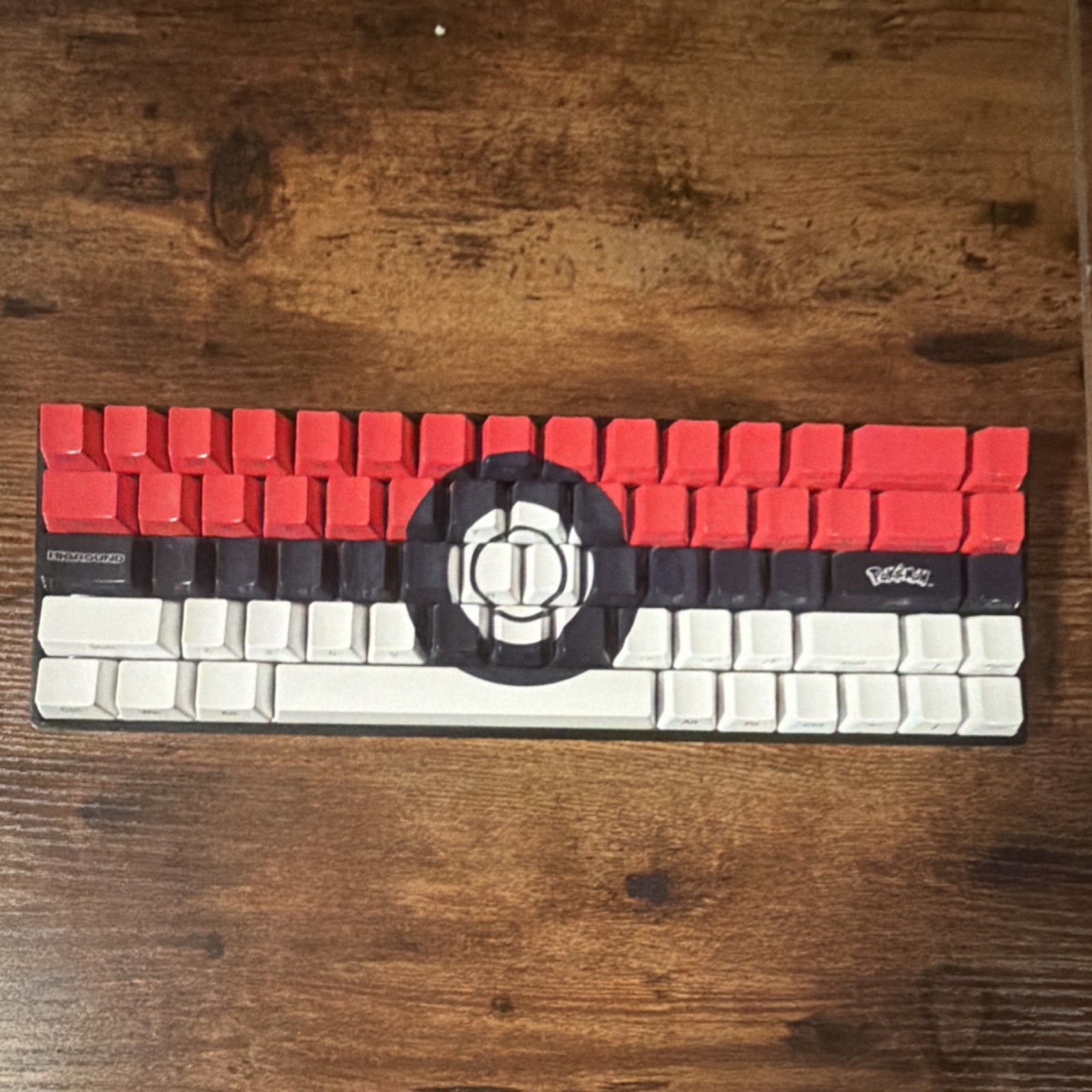 Higround Pokémon HG68 Gaming Keyboard ONLY QWERTY Red Black White