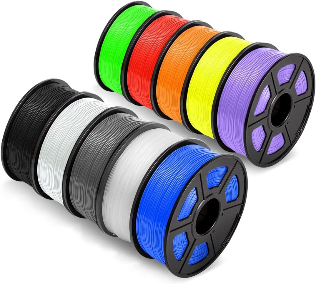 New 10KG 3D Printer Filament Lot PLA 1.75mm Material Spool Printing Random Color