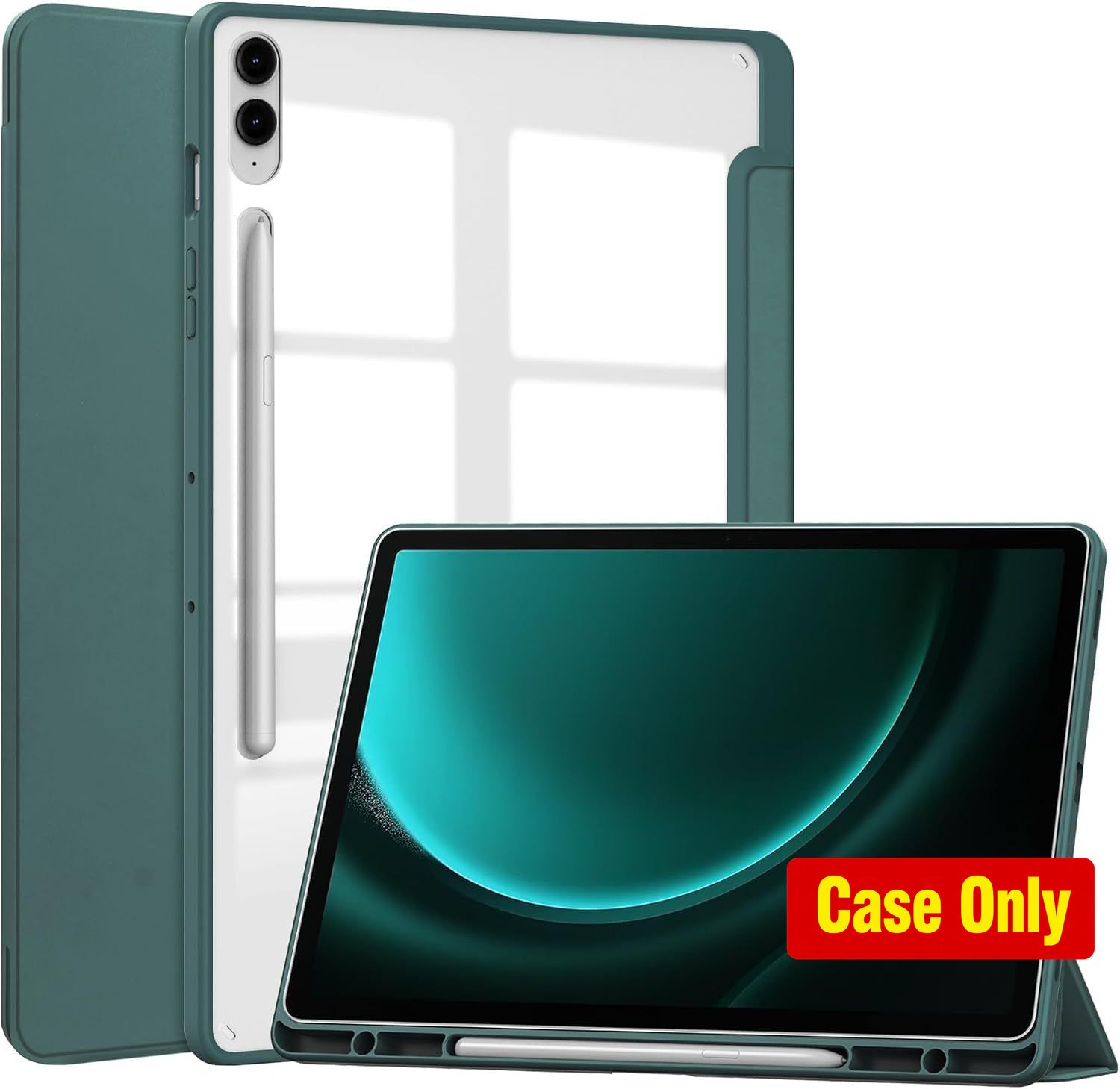 Shockproof Slim Case for Samsung Galaxy Tab S10 Lite 10.9-Inch, Clear Blackish G
