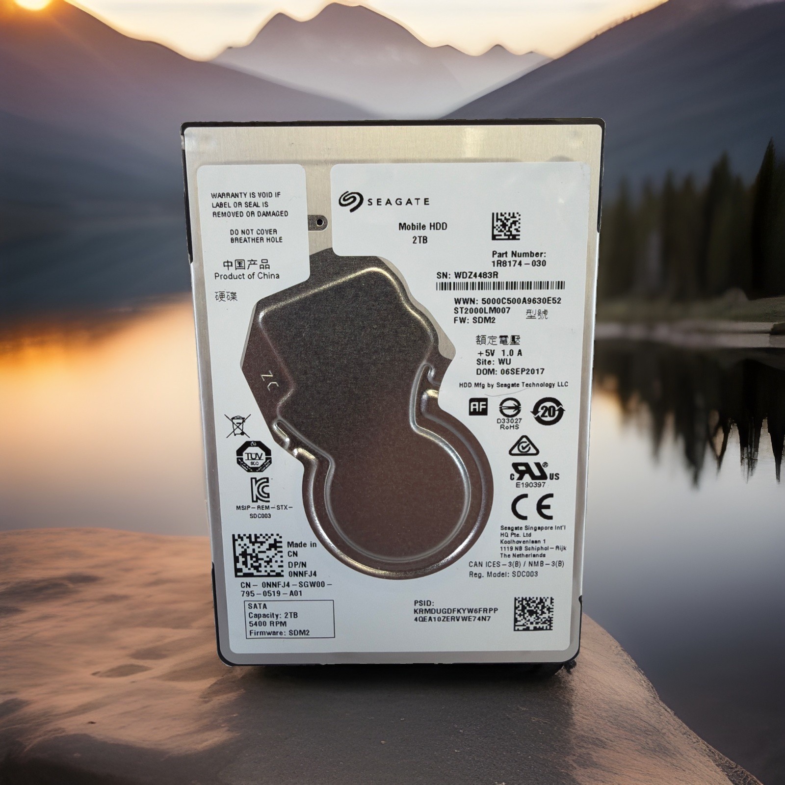 Seagate ST2000LM007 2TB 2.5-inch 5400 RPM SATA Internal HDD- Crystal disk
