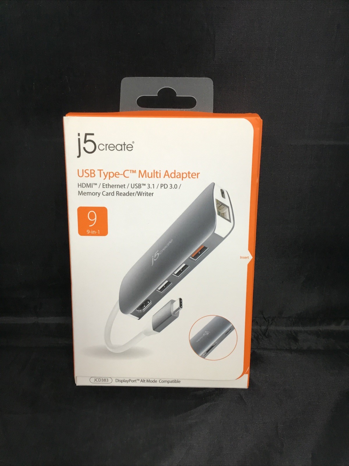 Genuine J5 Create USB-C 9-in-1 Multiport Adapter JCD383