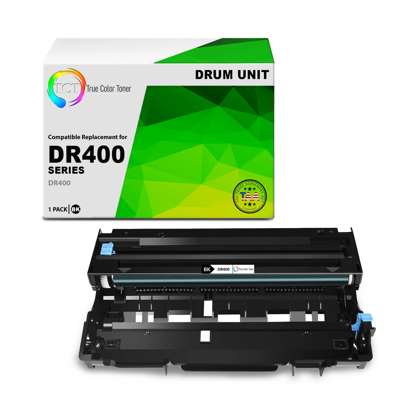 TCT DR-400 TAA Compliant Compatible Drum Unit Replacement for Brother DR400
