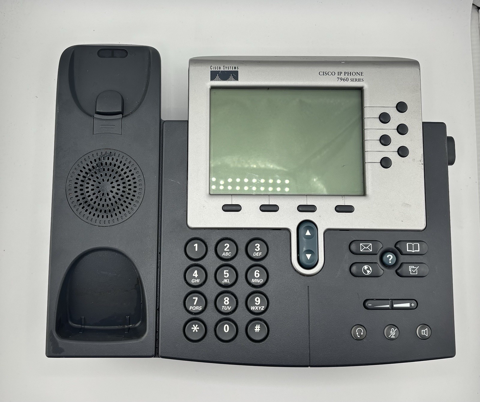 Cisco CP-7906G Unified IP Business VOIP Phone Tested Works Phone Cradle