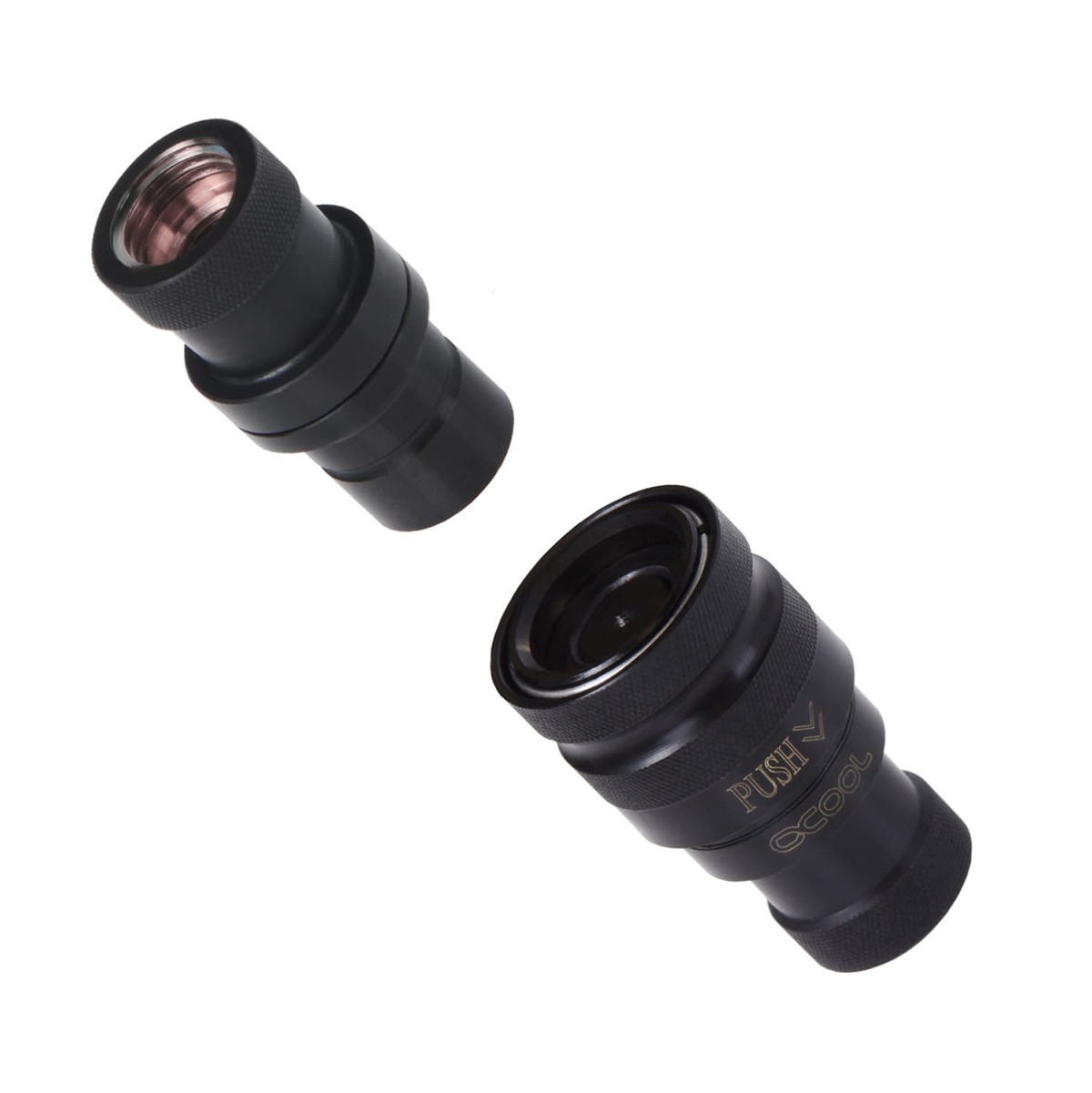 Alphacool Quick Release Connector Set, F/F G1/4", Black