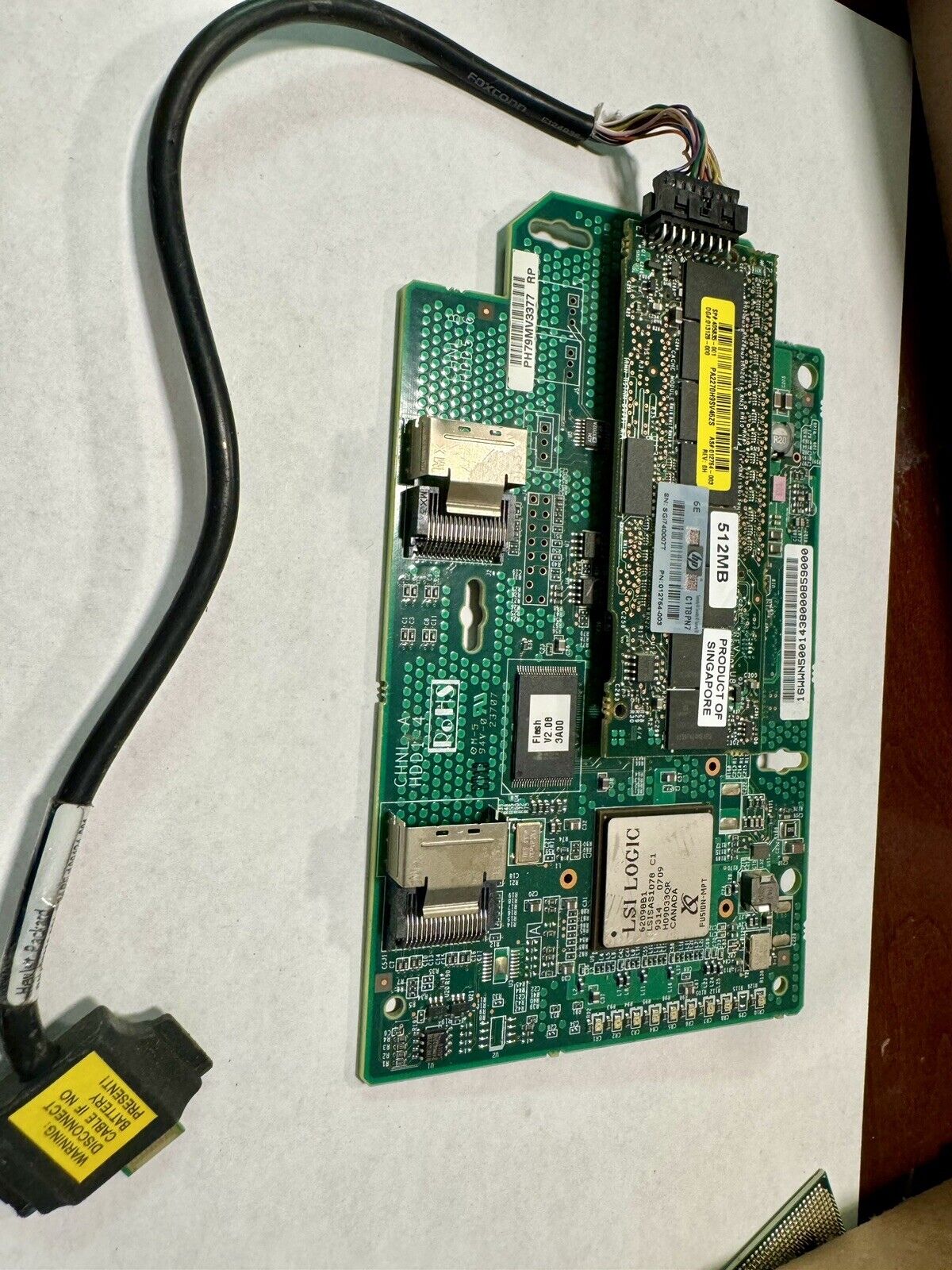 HP P400i Smart Array SAS RAID Controller Card w/Cache With memory Card (Tested)