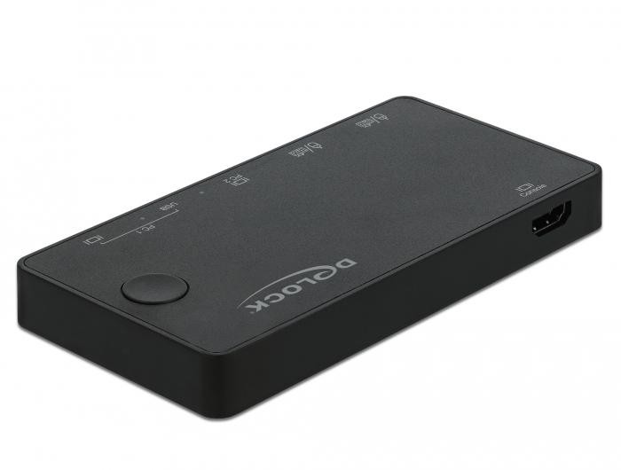 DeLOCK 11477 KVM switch Black