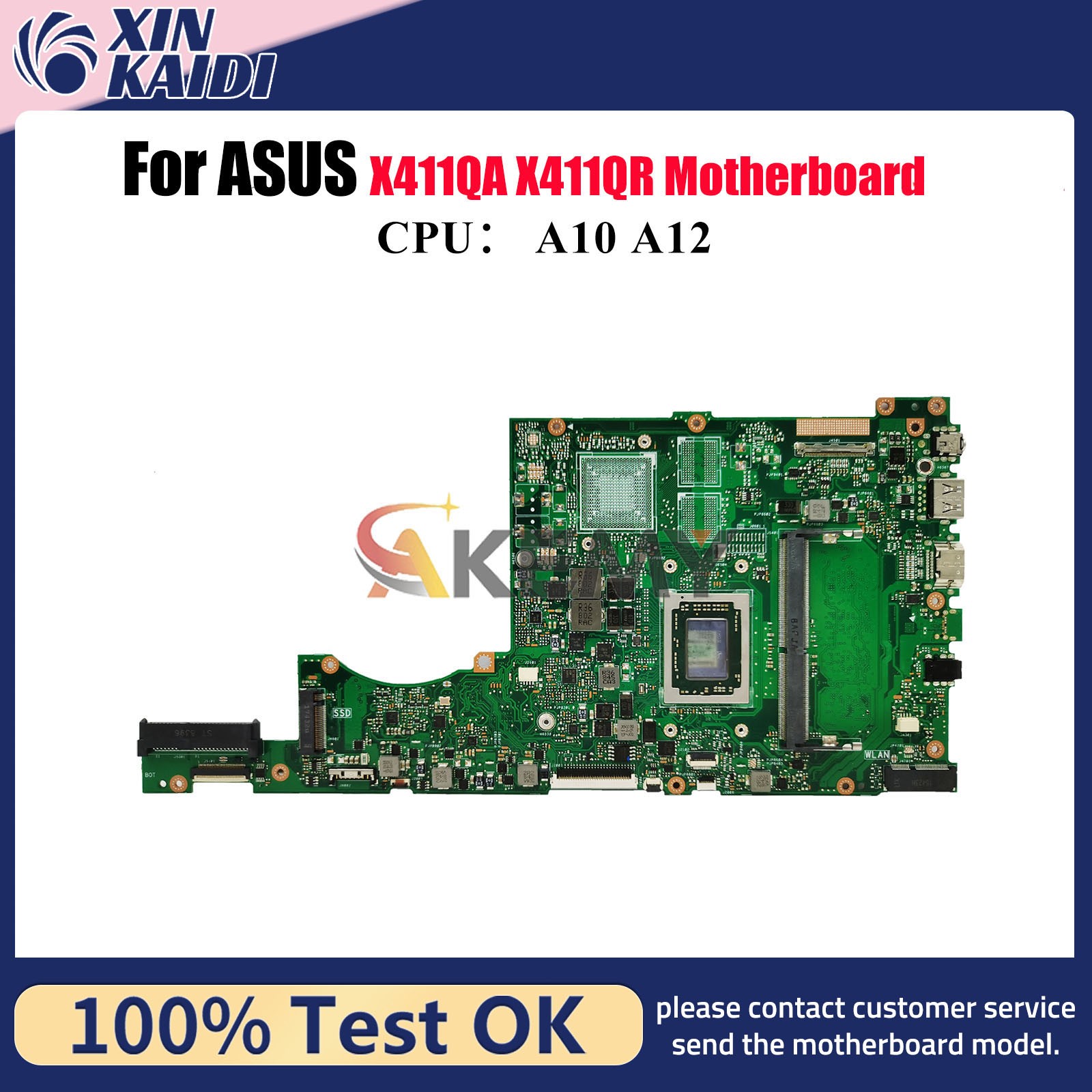 X411QA Laptop Motherboard For ASUS S4000V X411QR S4200U Mainboard W/ CPU
