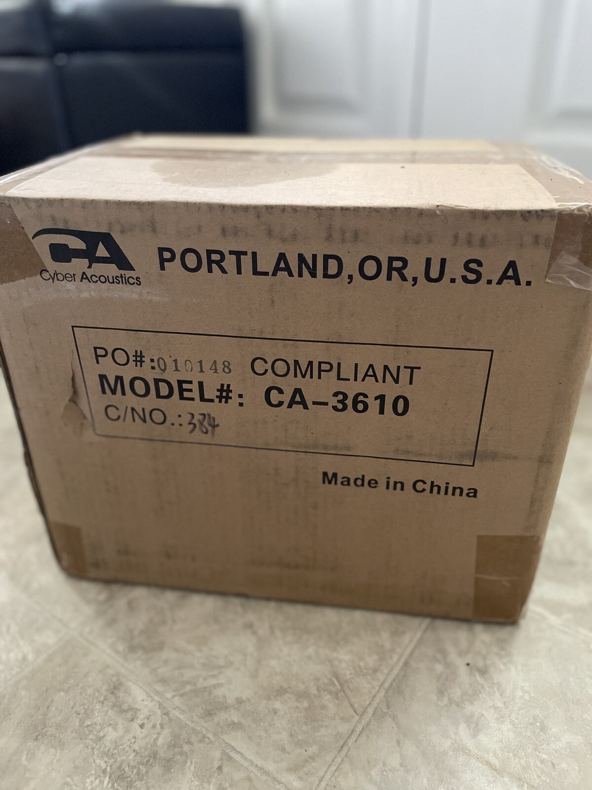 Computer Speakers 2.1 System. Cyber Acoustics CA-3610. Brand New Unopened