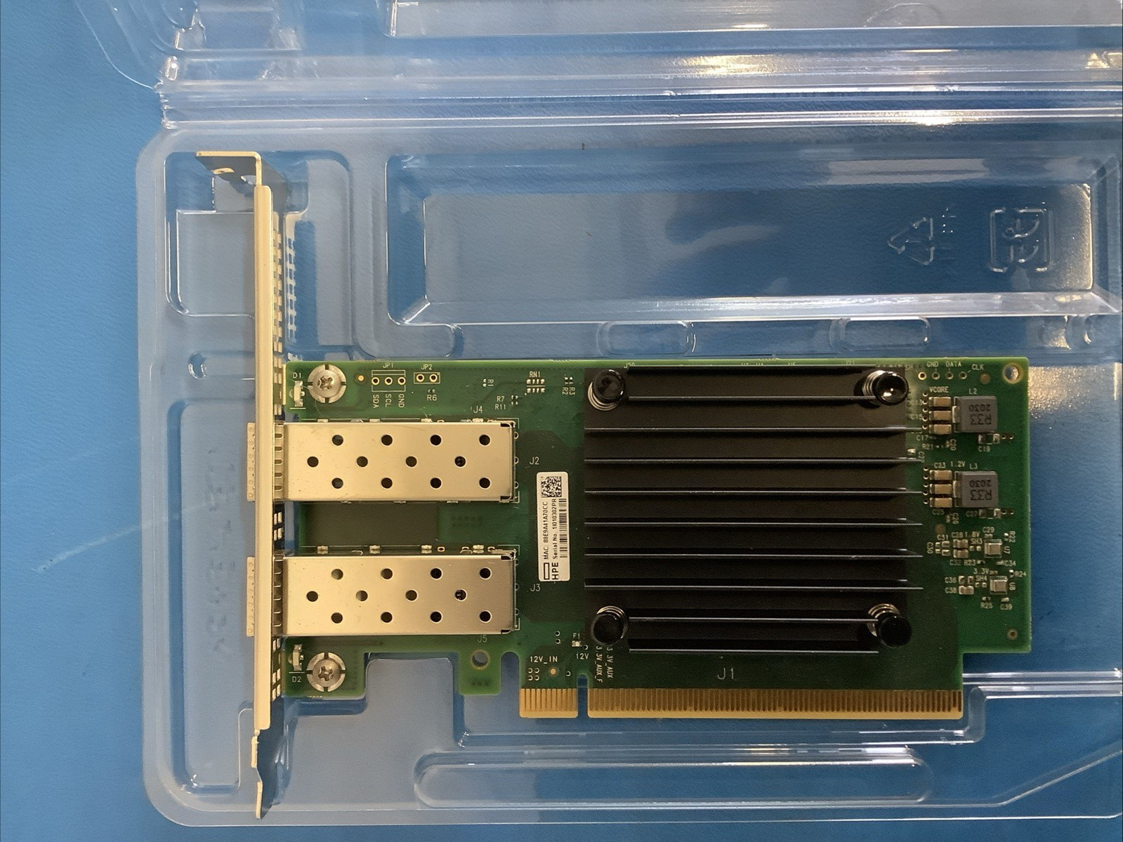 HPE P10109-B21 MCX512F-ACAT 10/25GbE Dual-Port SFP28 NIC P10107-001 P12608-001