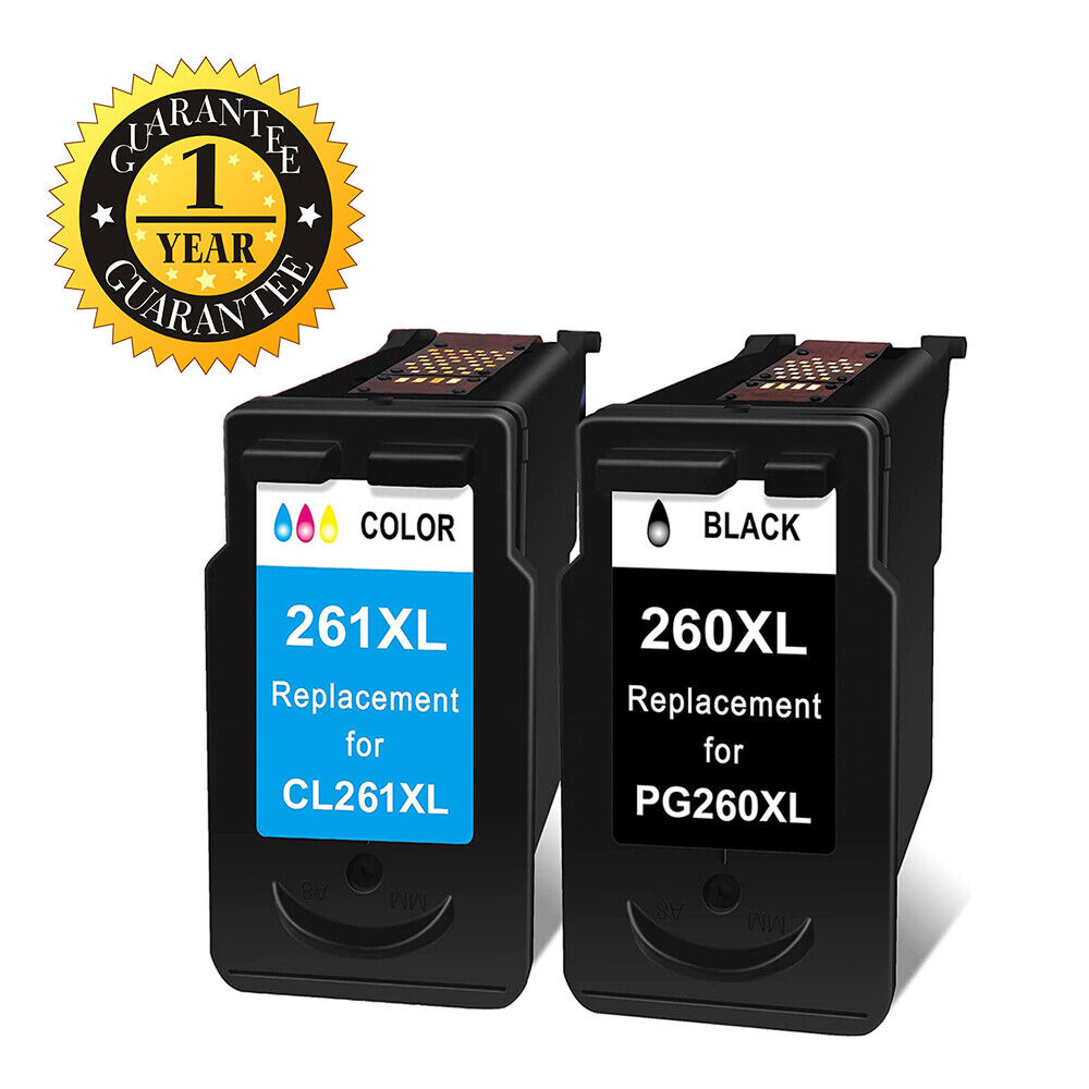 2PK PG-260XL CL-261XL Ink Cartridge Replacement For Canon TR7020 TS6420 TS5320