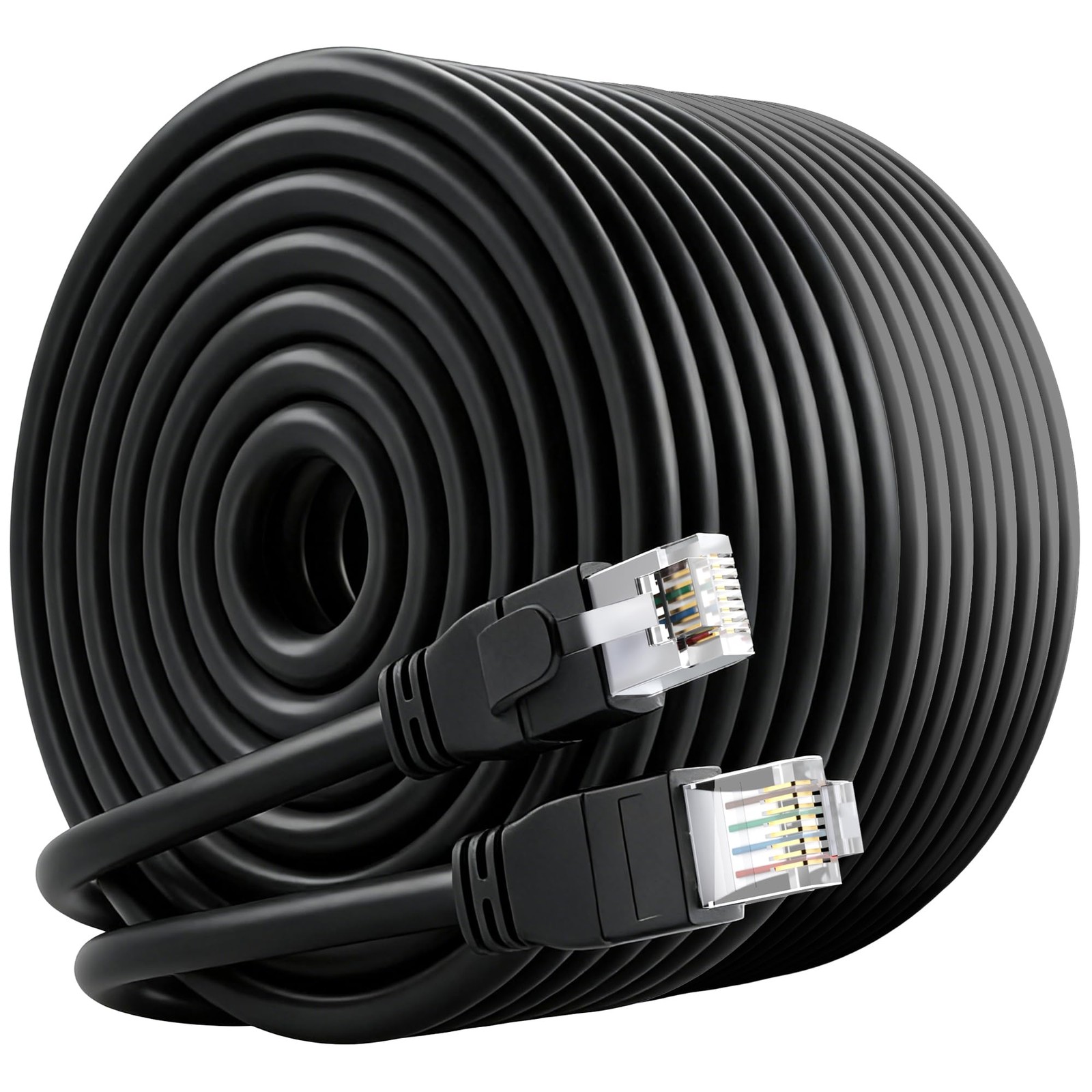 FTP Shielded Cat 6 Outdoor Ethernet Cable 300 FT, 10Gbps 550MHz 23AWG OFC Pur...