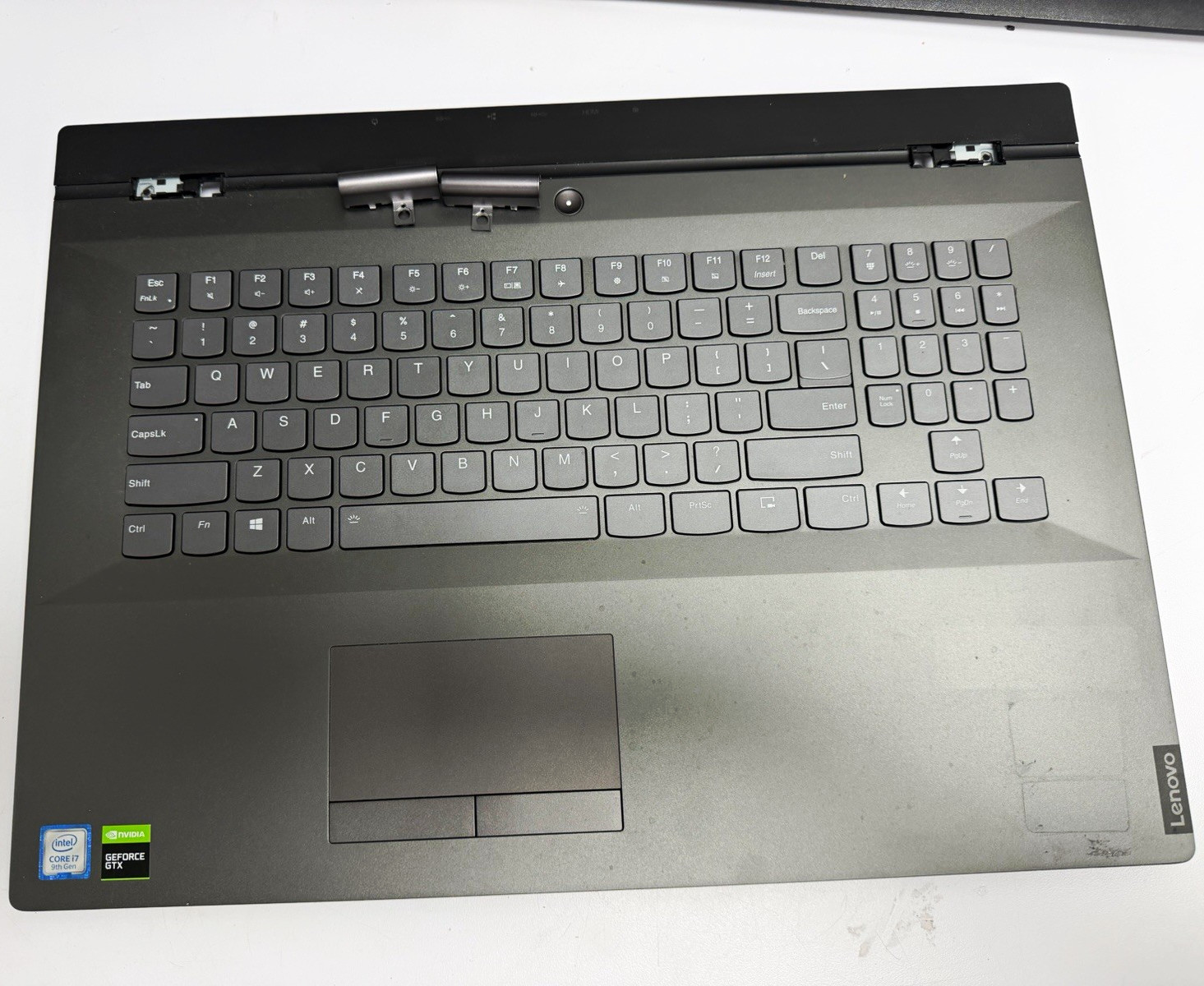 Y740-17IRH Lenovo Laptop Palmrest Keyboard & Touchpad Gray For Lenovo