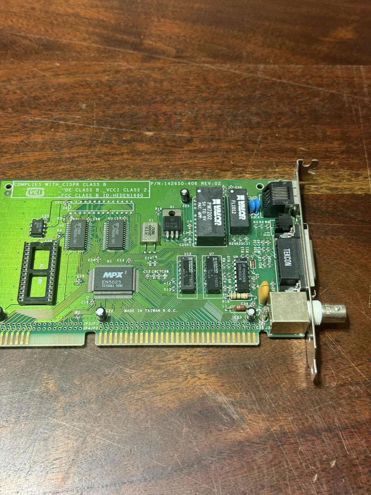 Allied Telesyn AT-2000 MPX EN5025 NE2000 | 10 Mbit Ethernet ISA | RJ45