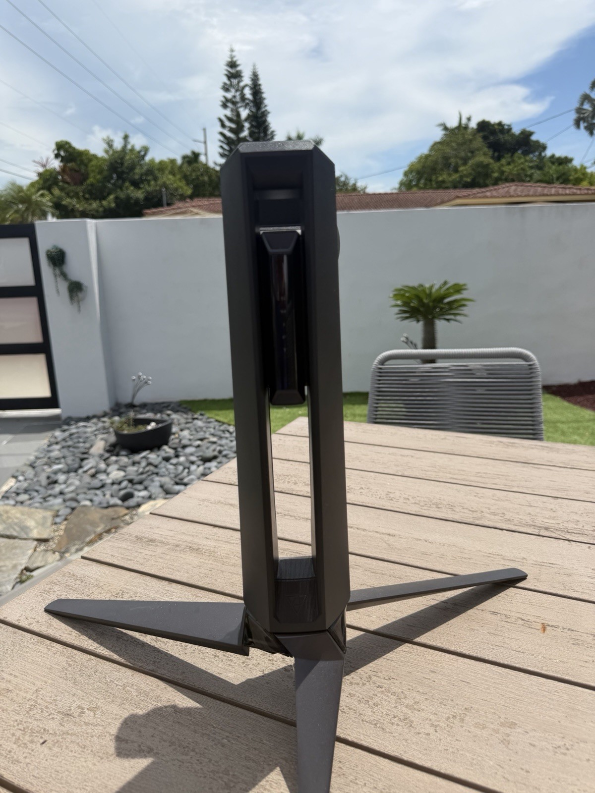 Black Computer Monitor Stand Base with VESA Mount Bracket for 1 Monitor