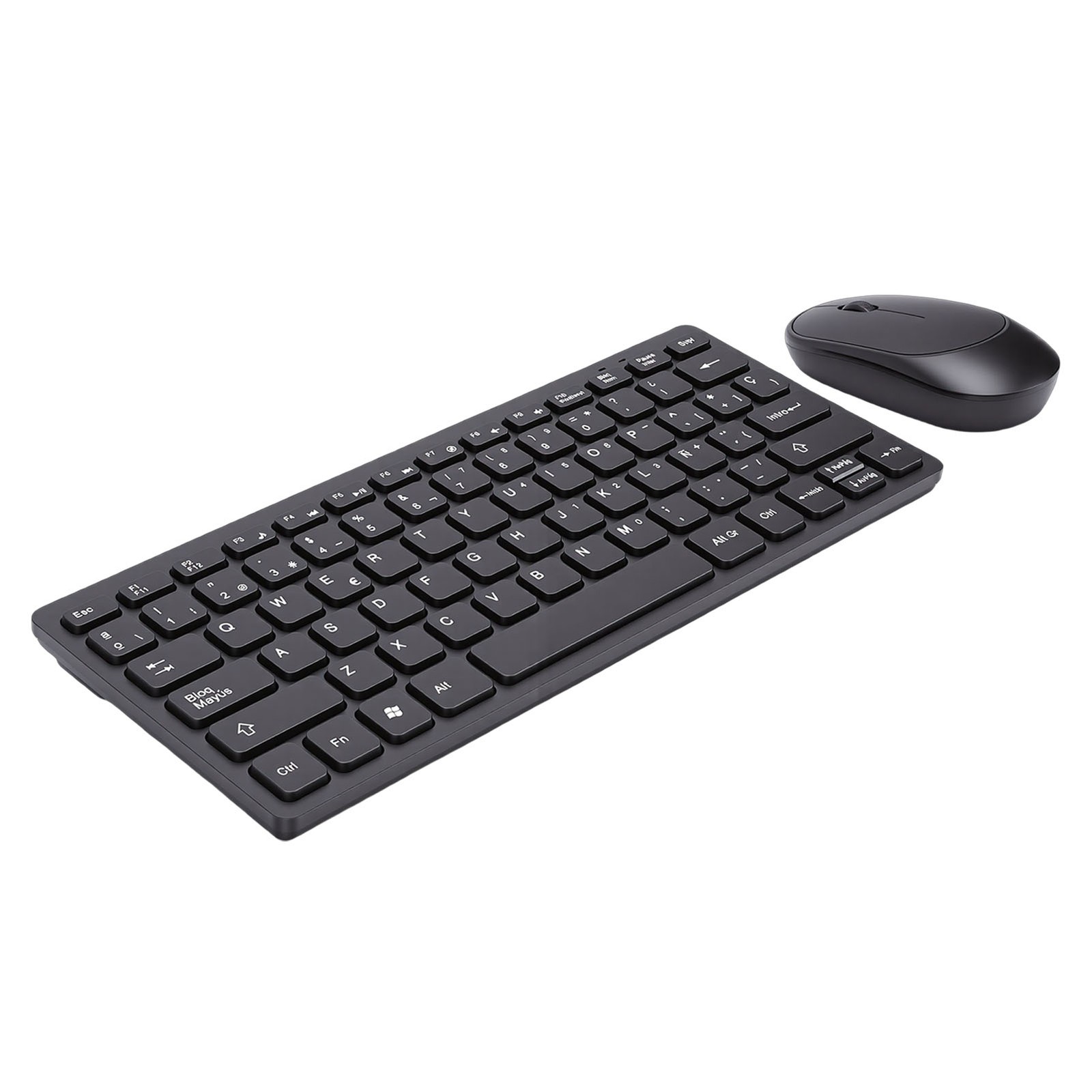 Spanish Wireless Keyboard Lightweight Ergonomic For PC Laptop Easy To Use